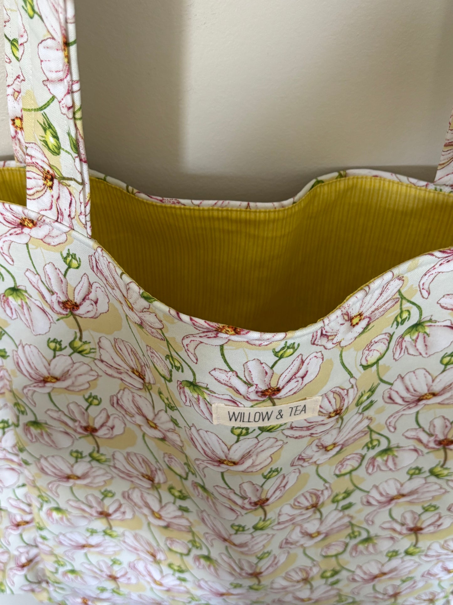 Floral Ruffle Tote
