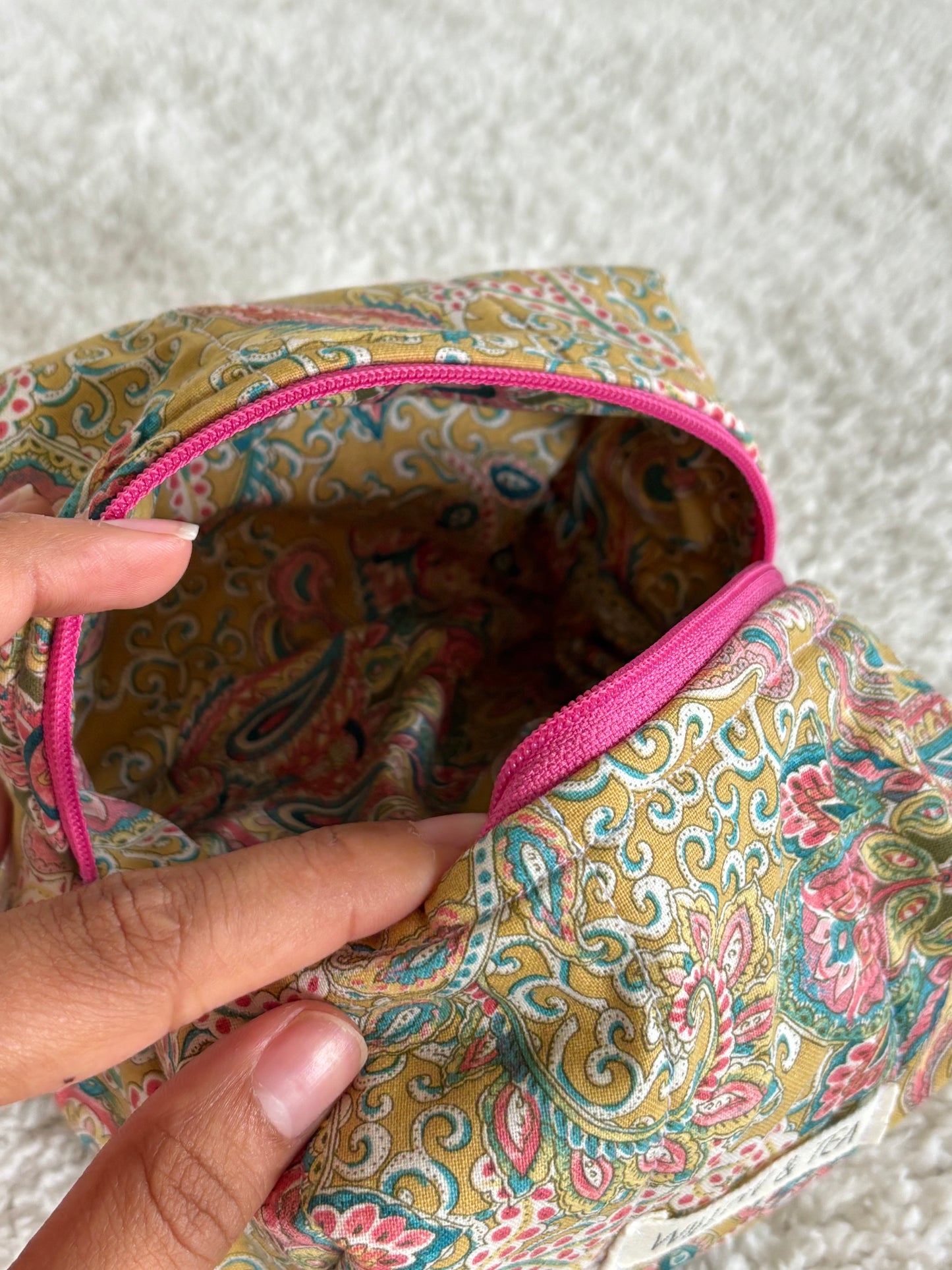 Paisley Boxy Pouch