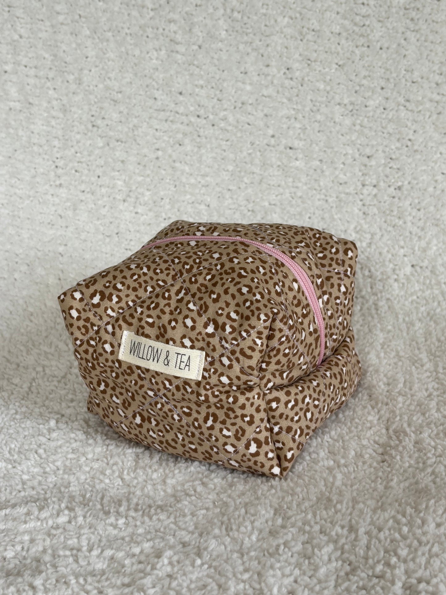 Leopard Boxy Pouch