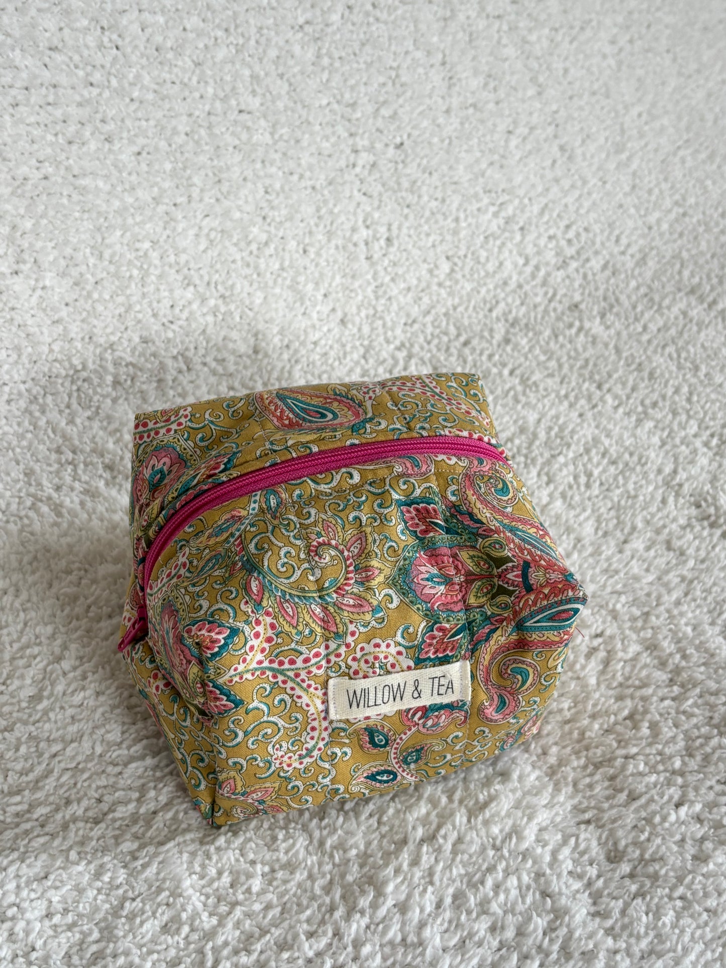 Paisley Boxy Pouch