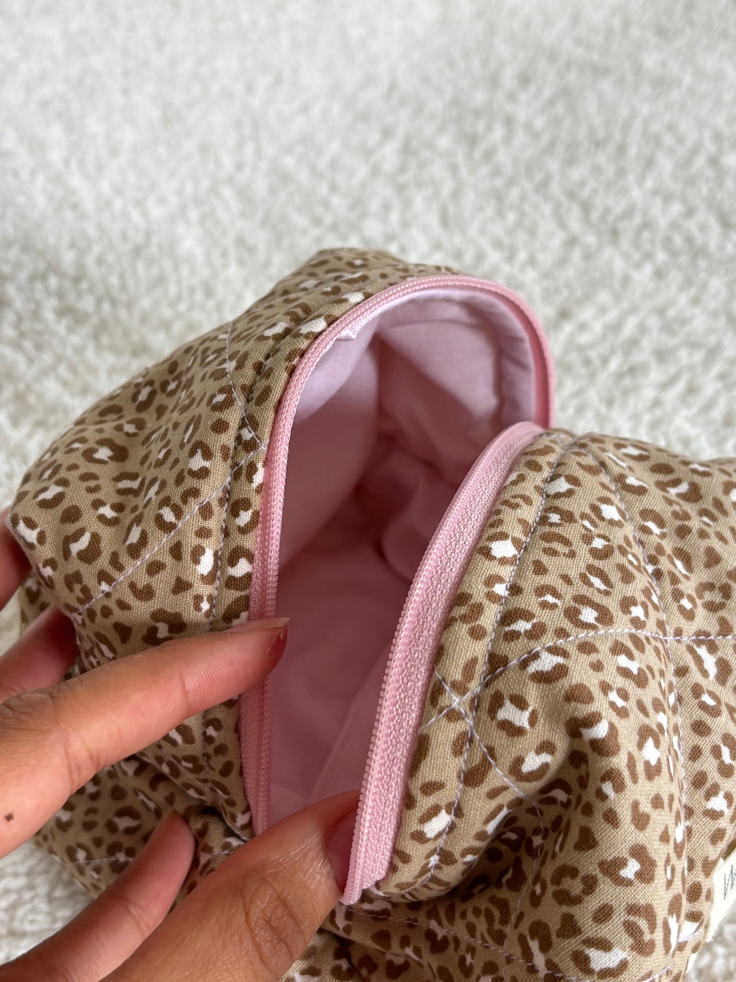 Leopard Boxy Pouch
