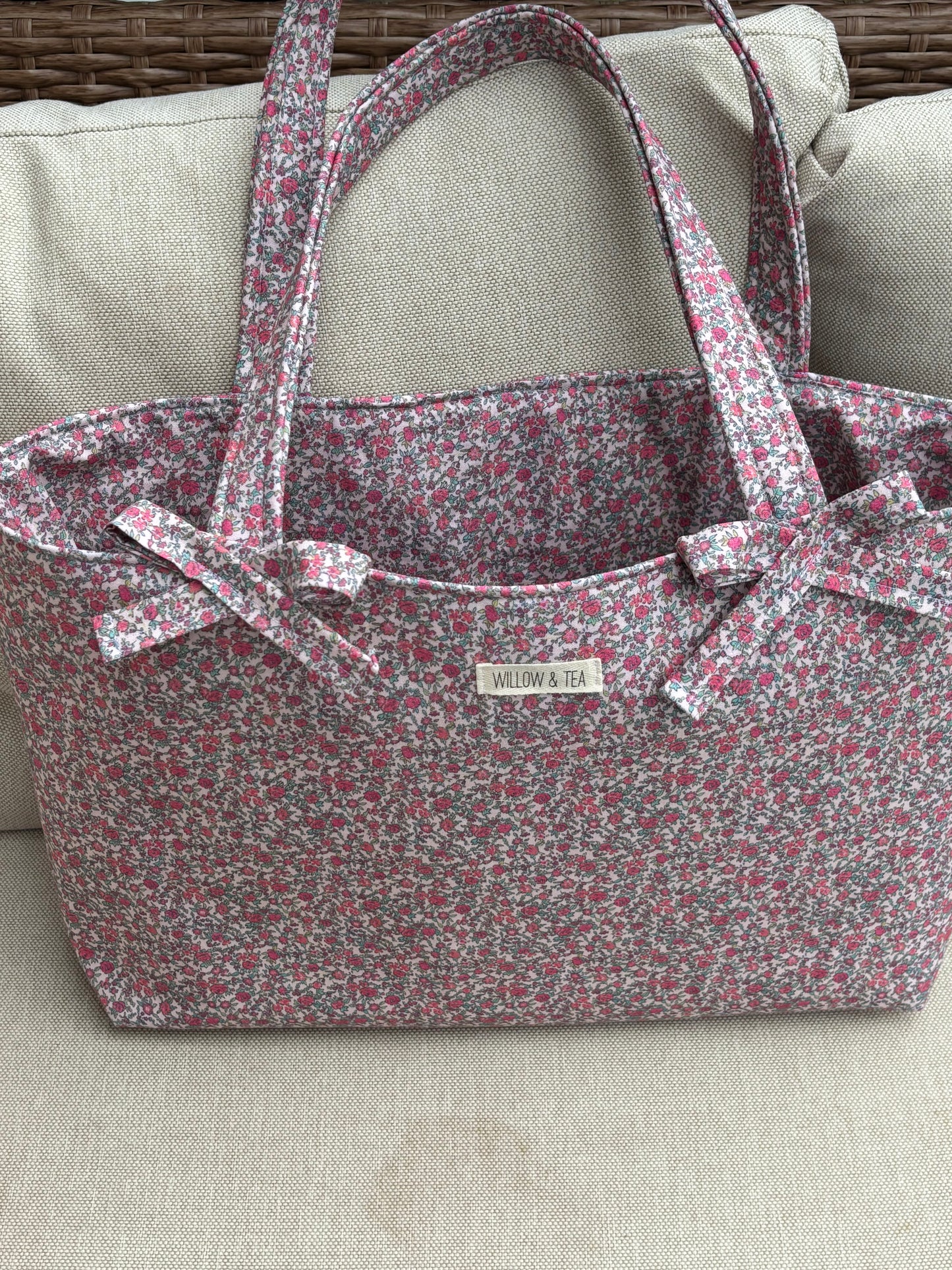 Floral Bow Tote