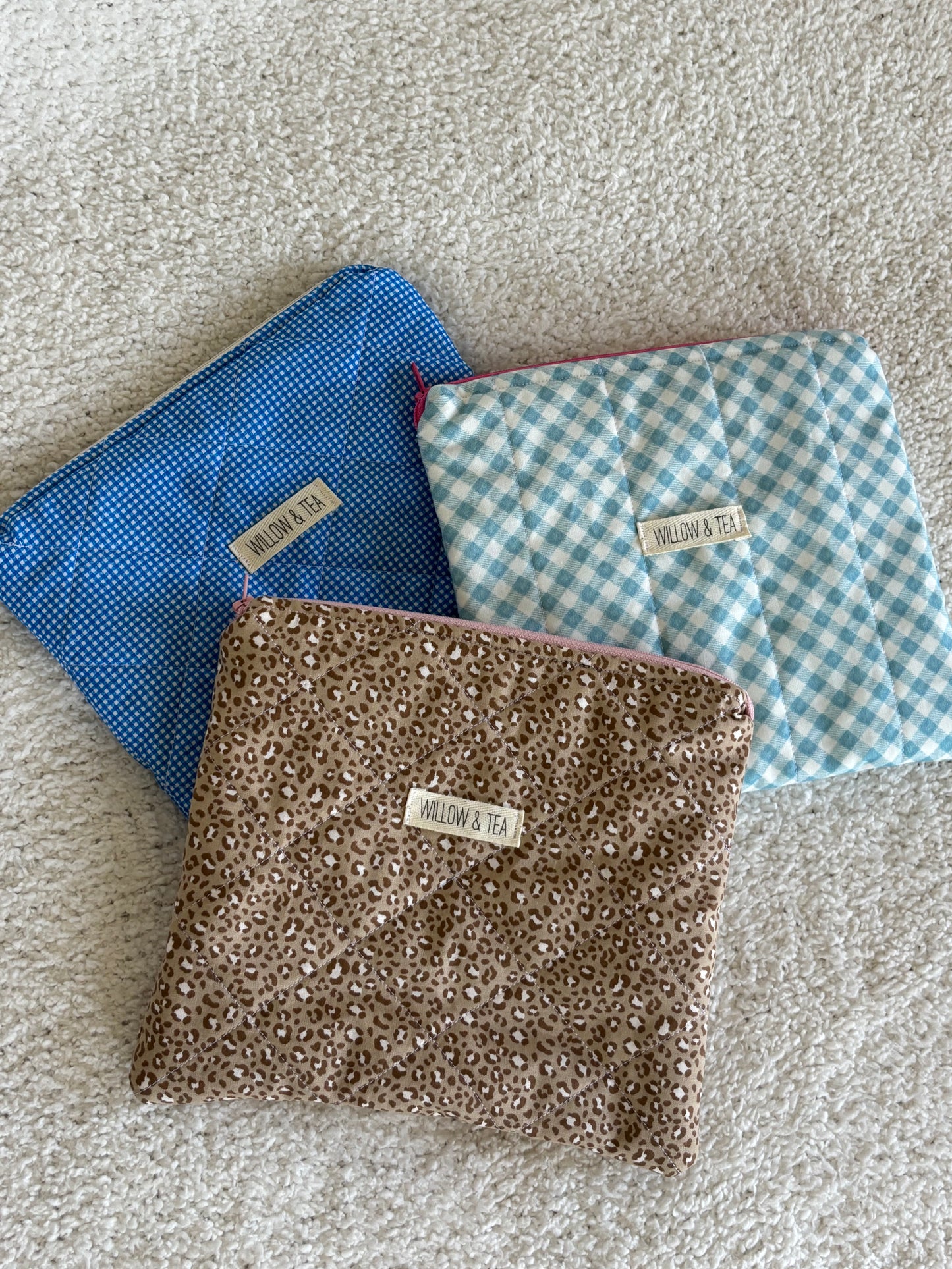 Dark Blue Large Flat Pouch