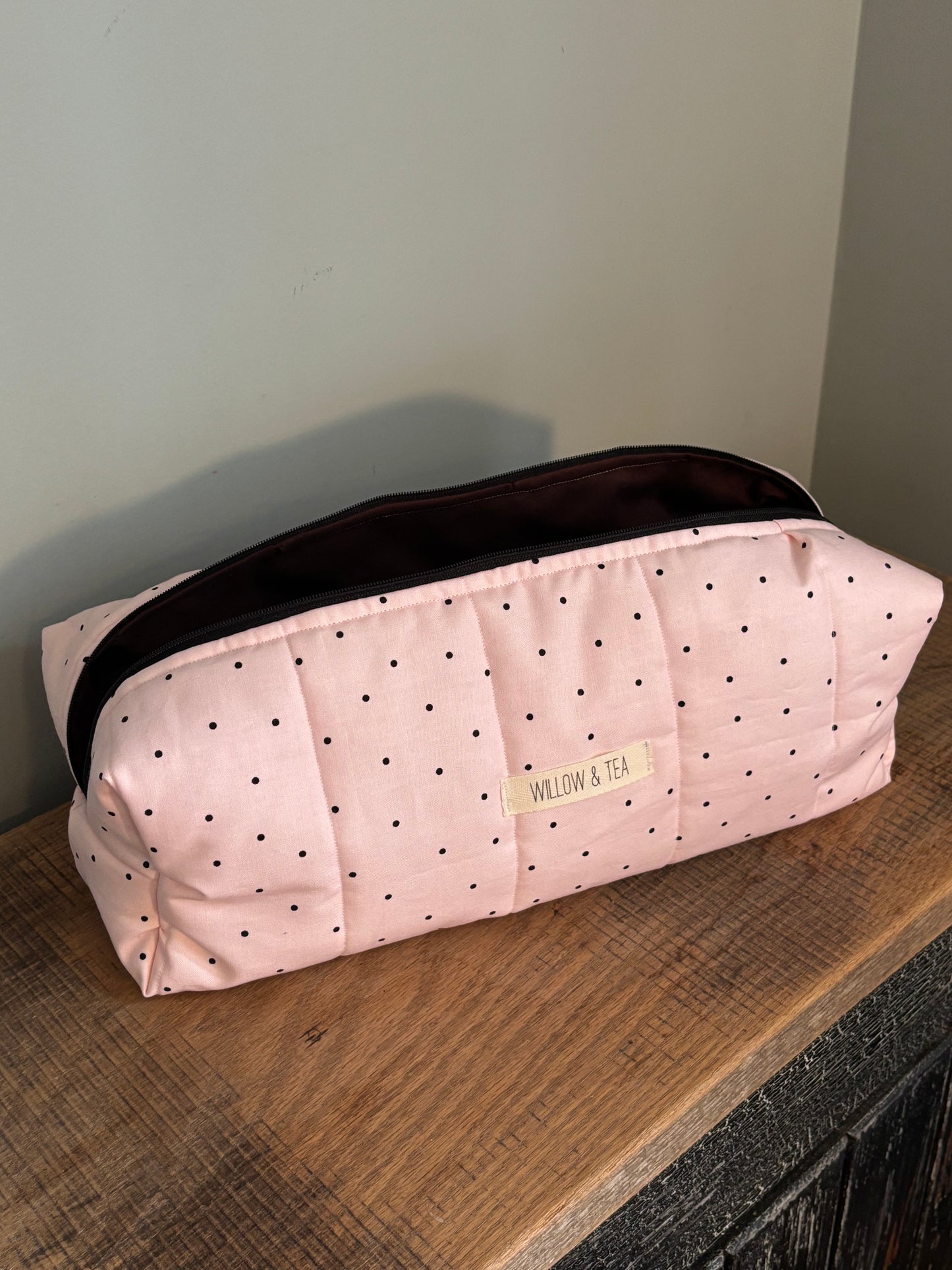 Heat Tool Bag Pink Polka