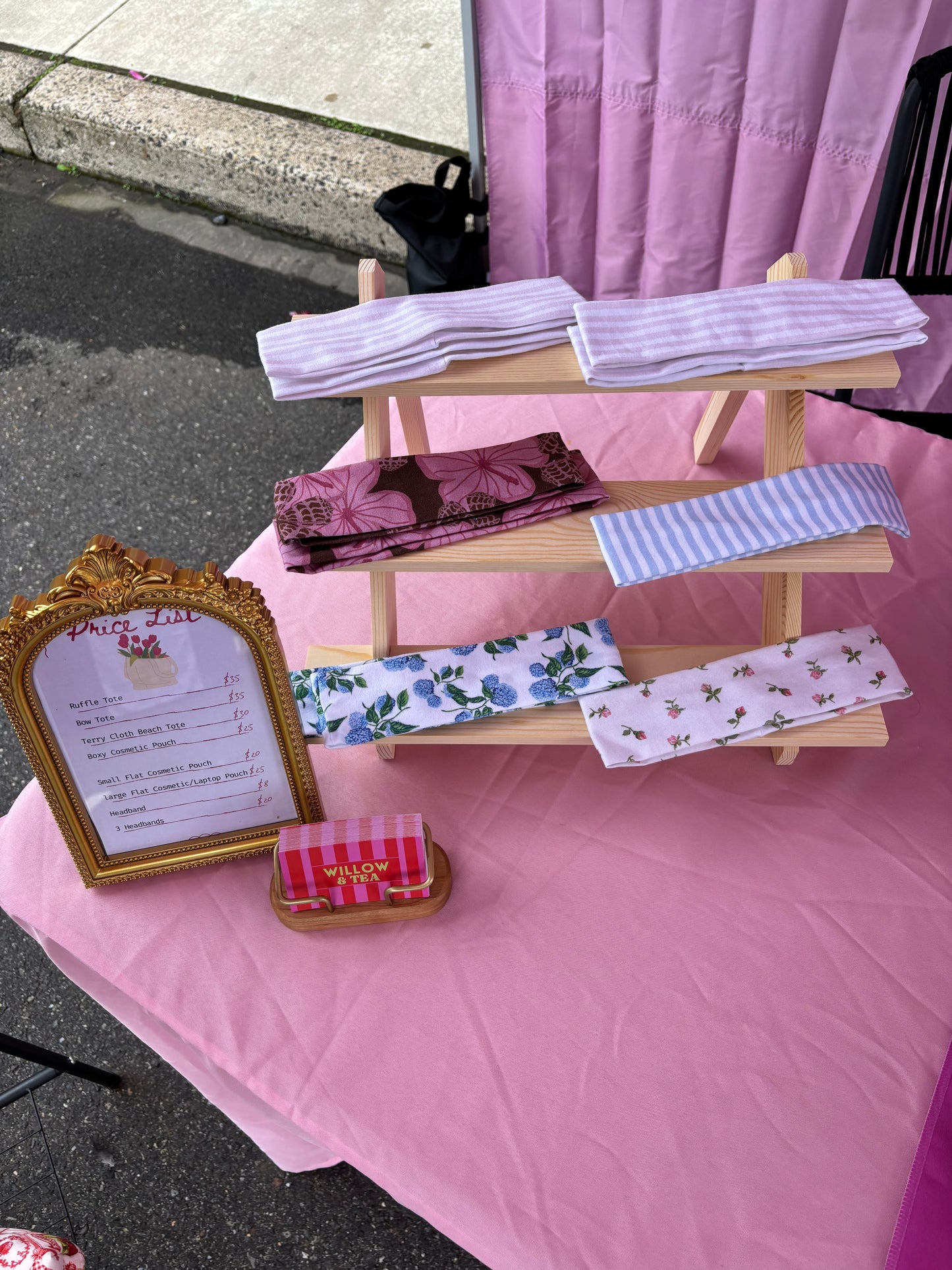 Pink Stripe Headband