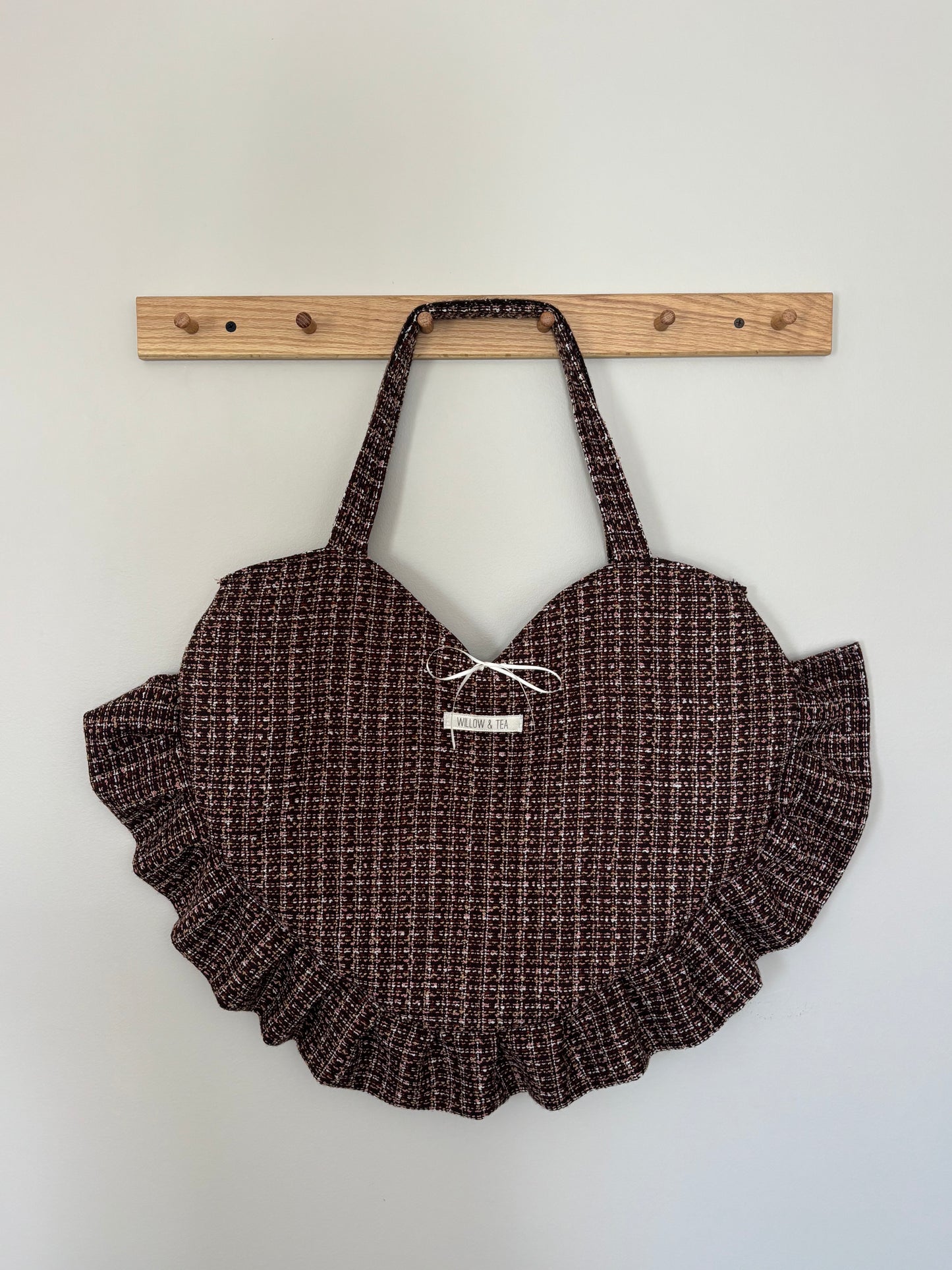 Heart Ruffle Tote