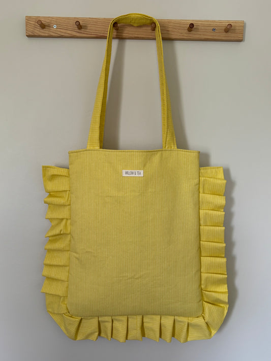 Yellow Ruffle Tote