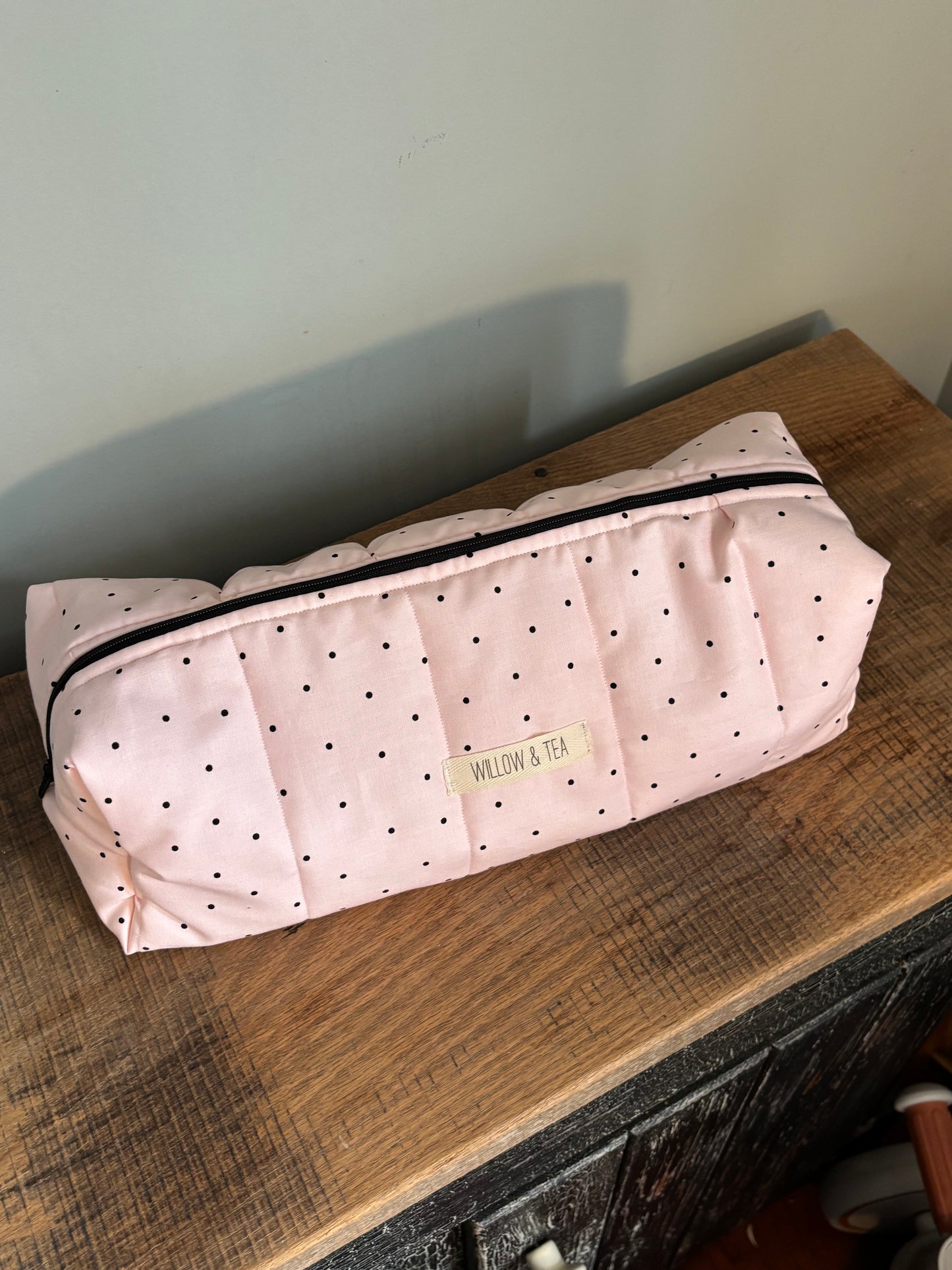 Heat Tool Bag Pink Polka