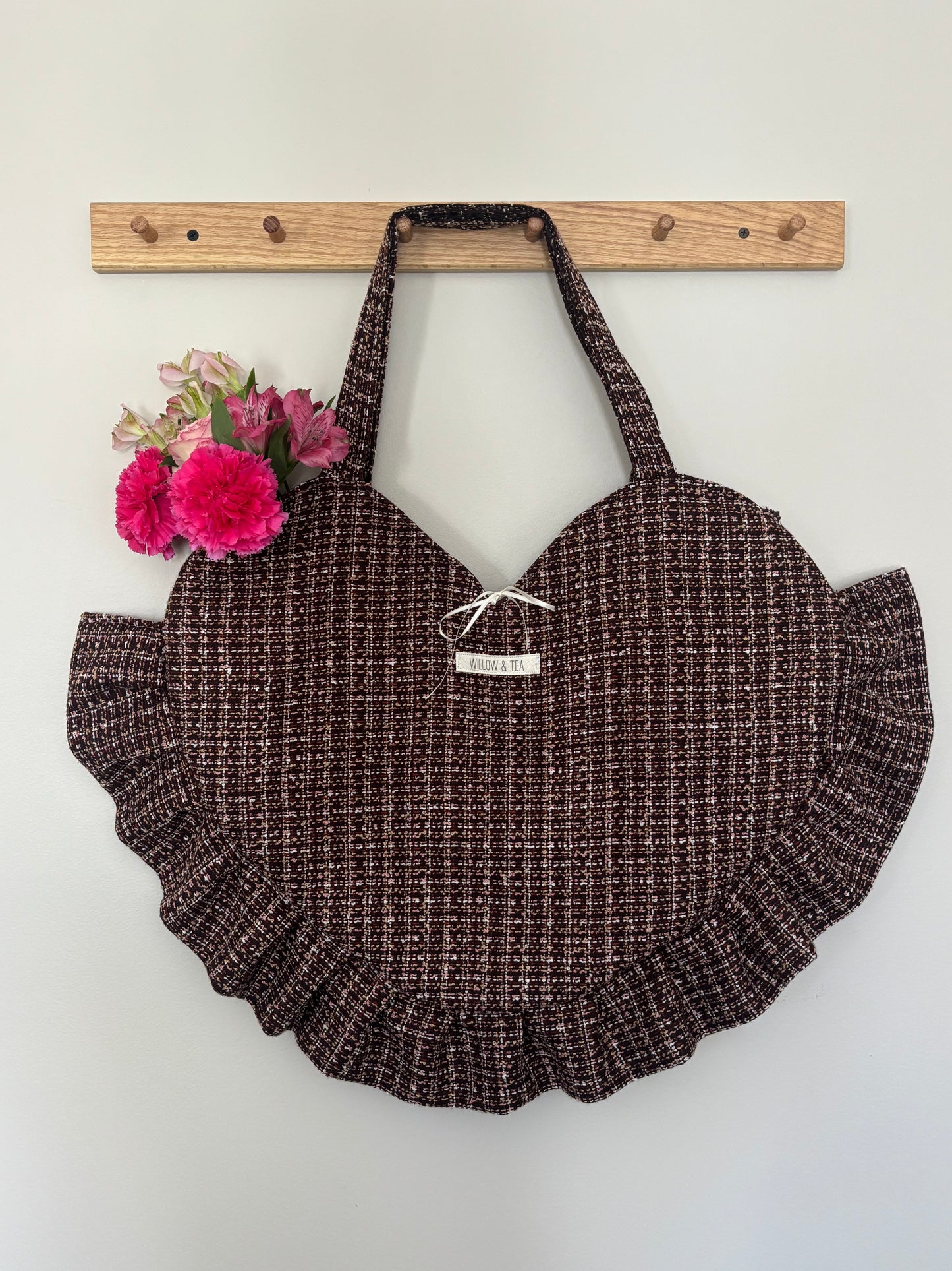 Heart Ruffle Tote
