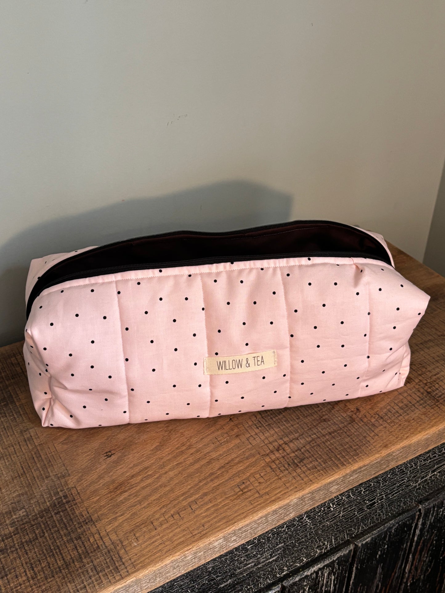Heat Tool Bag Pink Polka