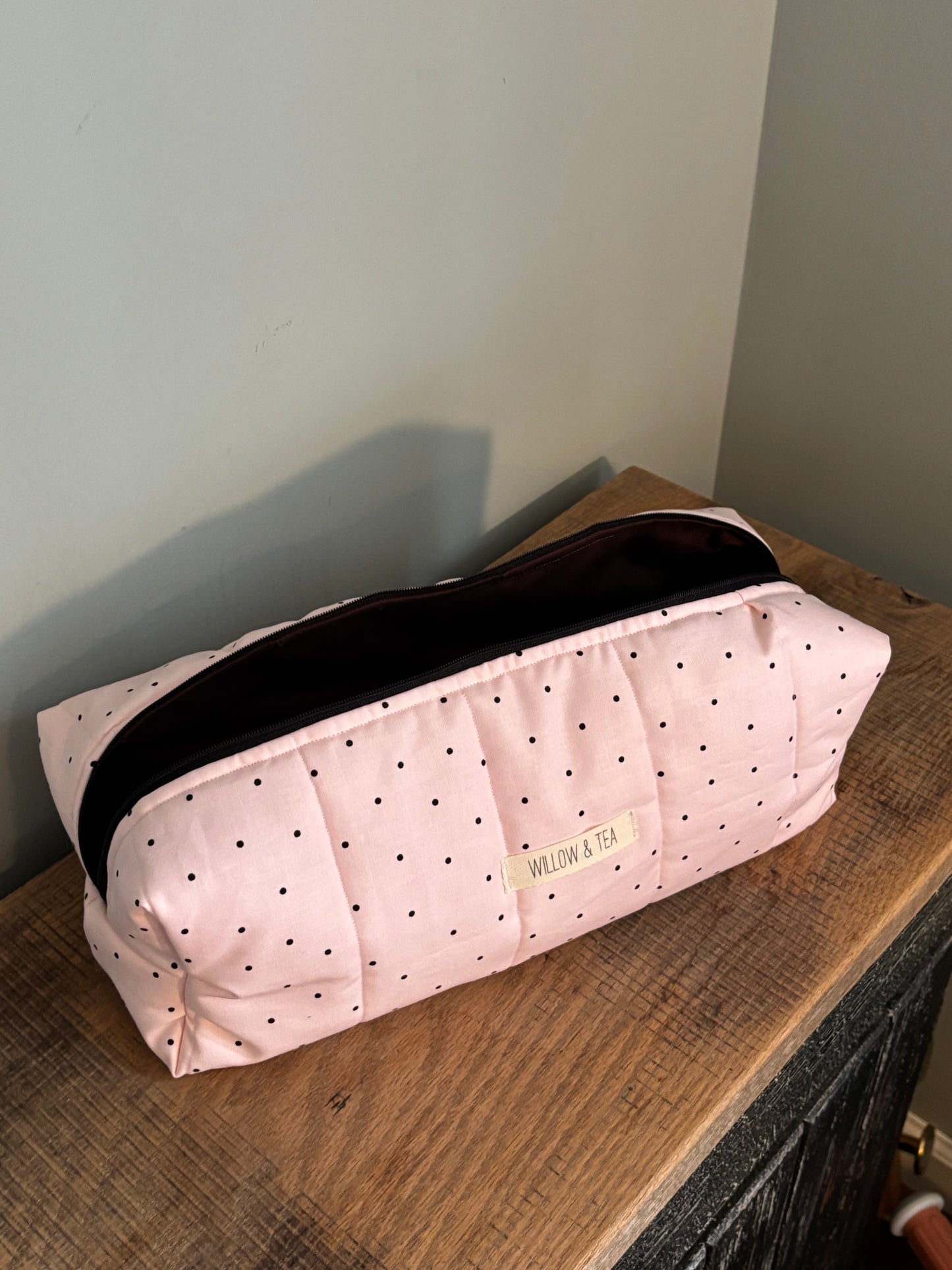 Heat Tool Bag Pink Polka